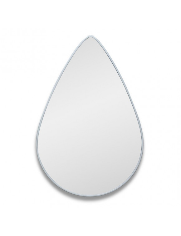 Зеркало-капля в серебряной раме Droppe Silver (Дроп) Smal 40*60см в интернет-магазине зеркальной мастерской ЗЕРКАЛА-М фото