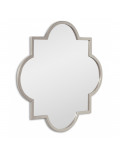 Зеркало в серебряной фигурной раме Clover Silver (Кловер) Svart 70*70 см в интернет-магазине зеркальной мастерской ЗЕРКАЛА-М фото 2 
