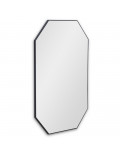 Восьмиугольное зеркало в чёрной раме Stilig M Black (Стилиг) Smal 65*97 см в интернет-магазине зеркальной мастерской ЗЕРКАЛА-М фото 1 